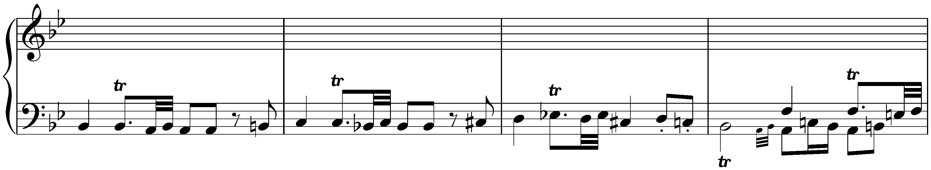 Four Fugues, D 37A; 3. B-flat major