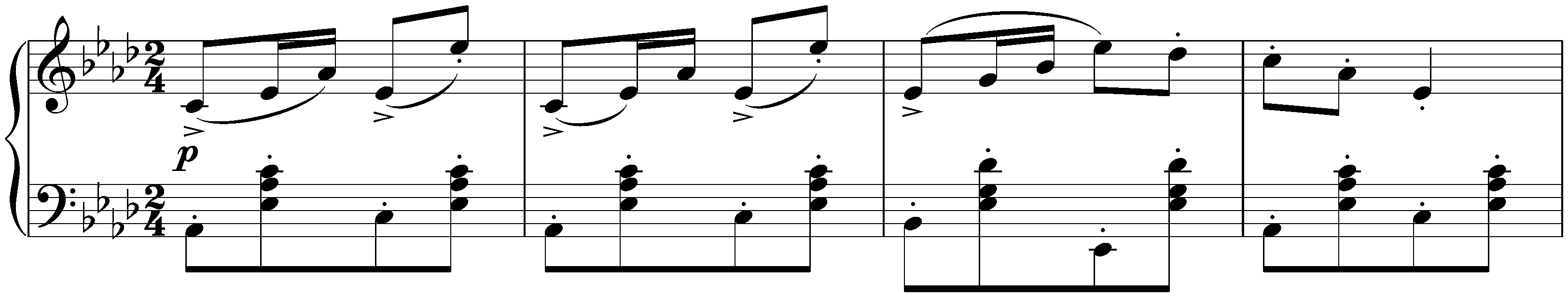 Galop and eight Ecossaises, D 735; 9. Eight Ecossaises, no. 8 in A-flat major