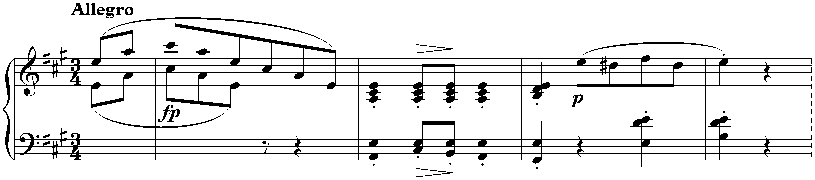 Fünf Klavierstücke, D 459; 4. Scherzo con trio: Allegro