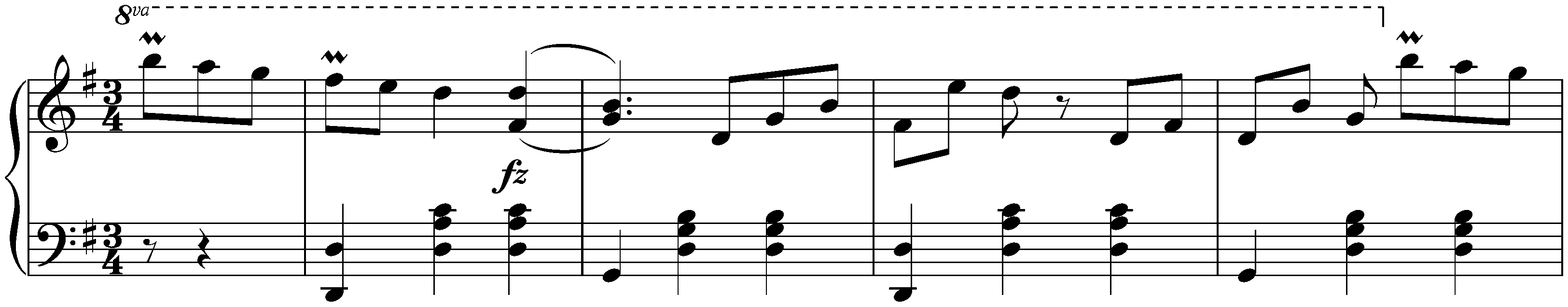 Seventeen Ländler, D 366; 7. G major