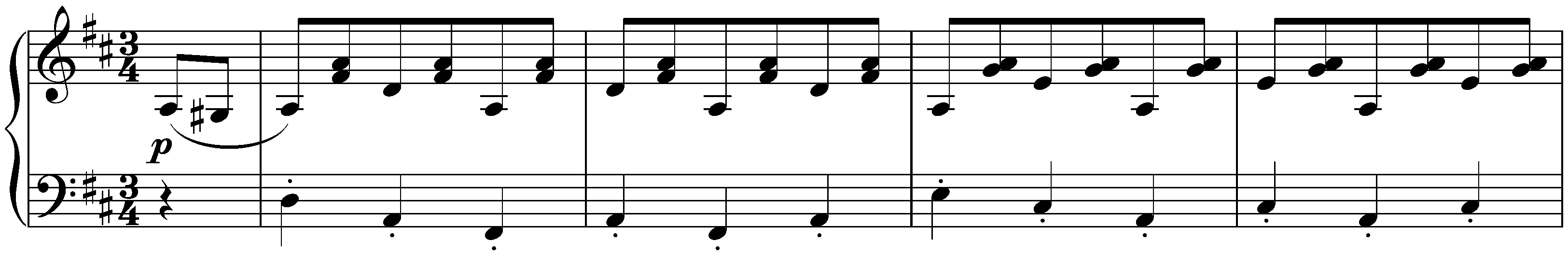 Seventeen Ländler, D 366; 8. D major