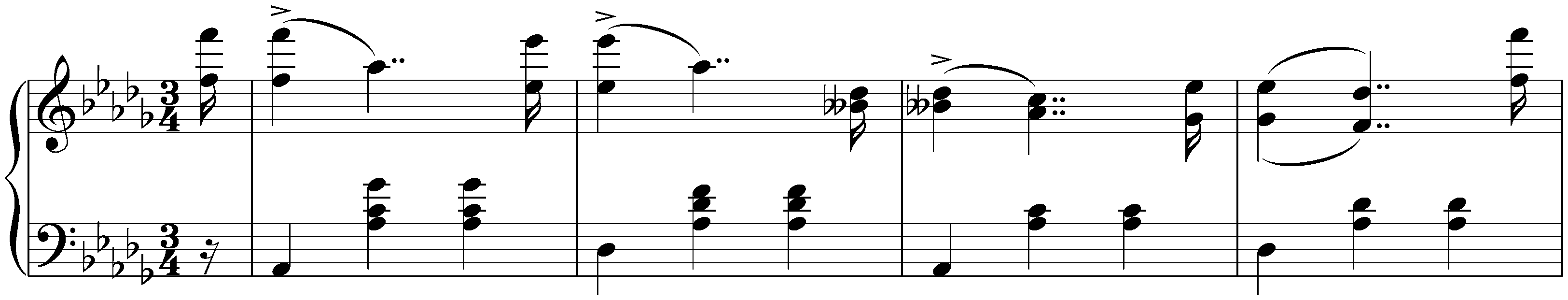 Seventeen Ländler, D 366; 14. D-flat major