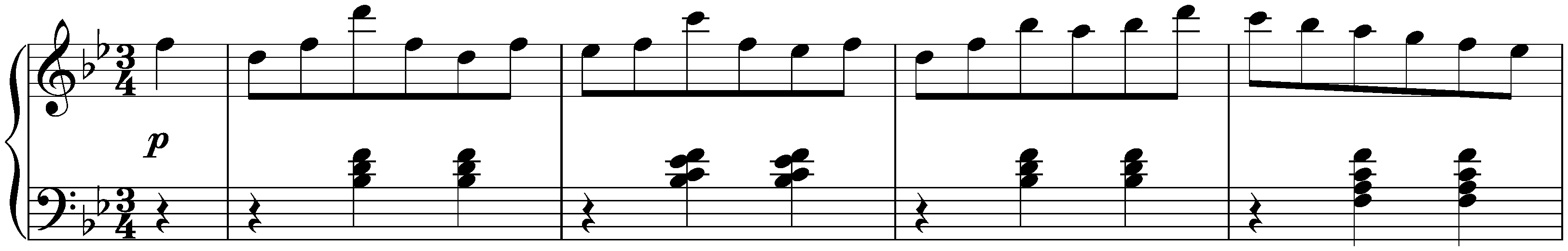 Eight Ländler, D 378; 1. B-flat major