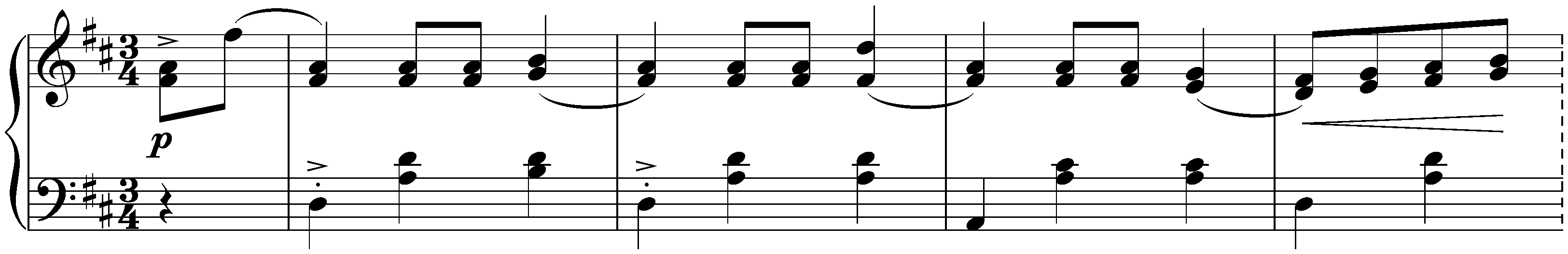Sixteen Ländler and two Ecossaises, D 734; 2. Sixteen Ländler, no. 2 in D major