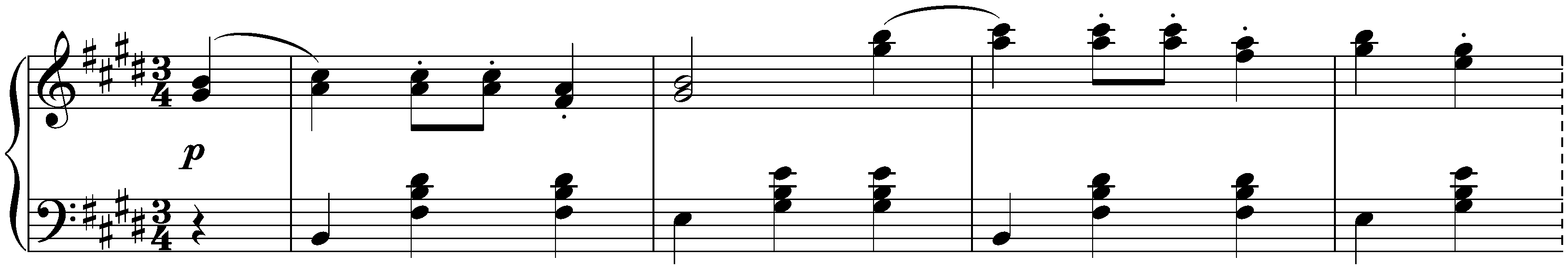 Sixteen Ländler and two Ecossaises, D 734; 7. Sixteen Ländler, no. 7 in E major
