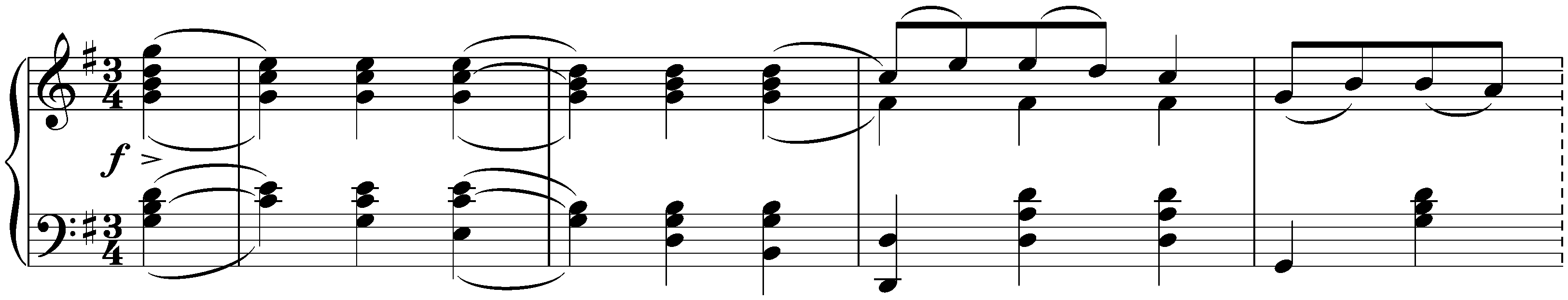 Sixteen Ländler and two Ecossaises, D 734; 16. Sixteen Ländler, no. 16 in G major