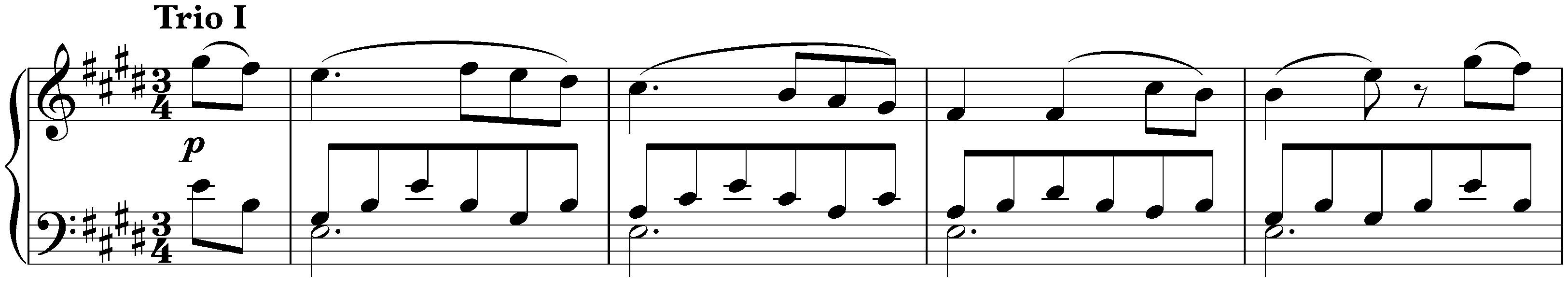 Minuet in E major, D 335