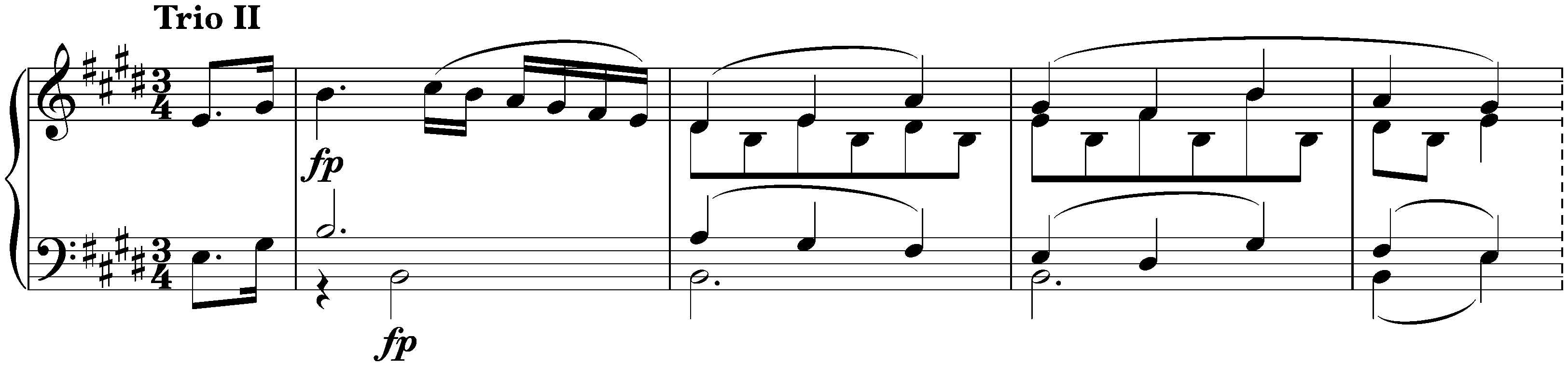 Three Minuets, D 380; 1. E major