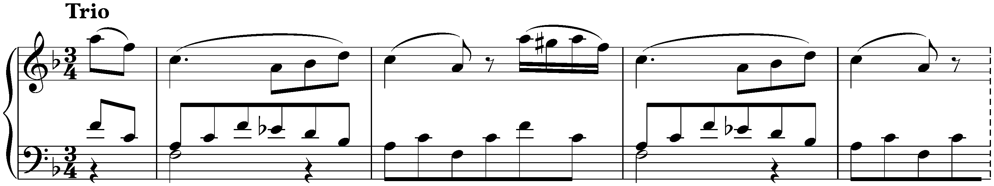 Thirty Minuets, D 41; 1. F major