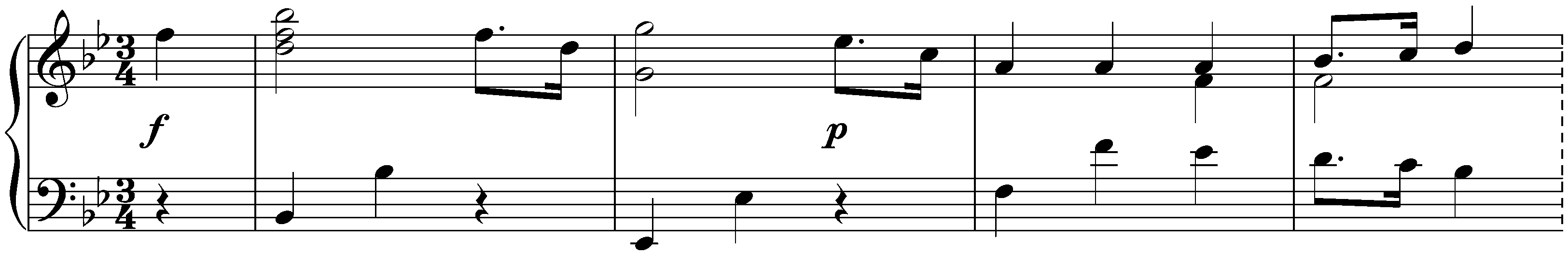 Thirty Minuets, D 41; 5. B-flat major