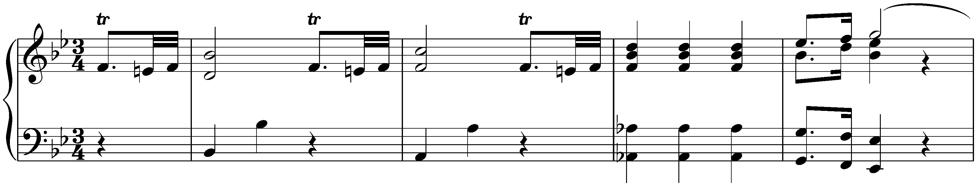 Thirty Minuets, D 41; 12. B-flat major