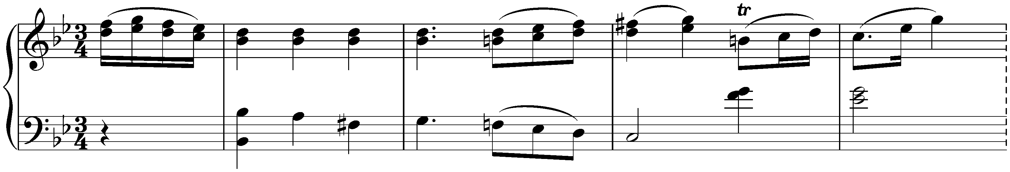 Thirty Minuets, D 41; 22. B-flat major