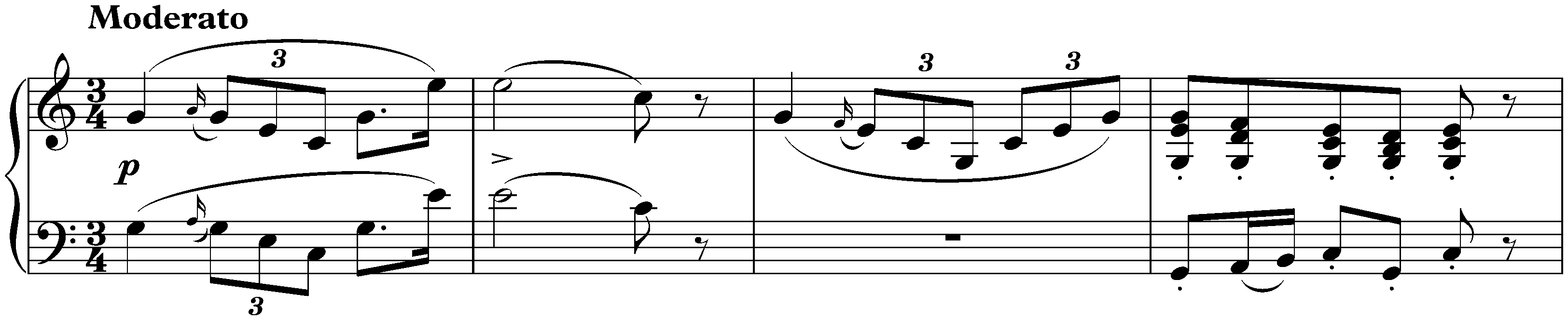 Six Moments musicaux, D 780; 1. C major