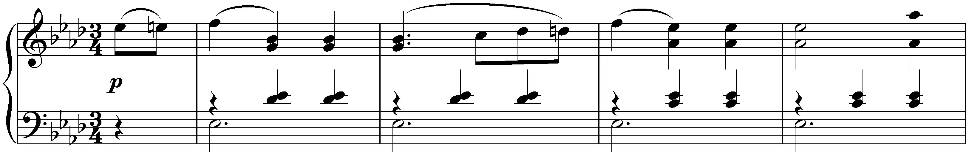Thirty-six Originaltänze, D 365; 1. A-flat major