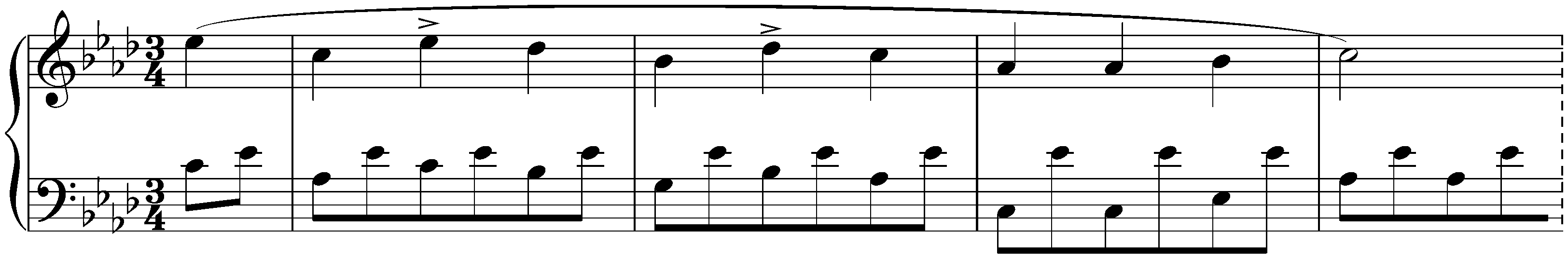 Thirty-six Originaltänze, D 365; 8. A-flat major