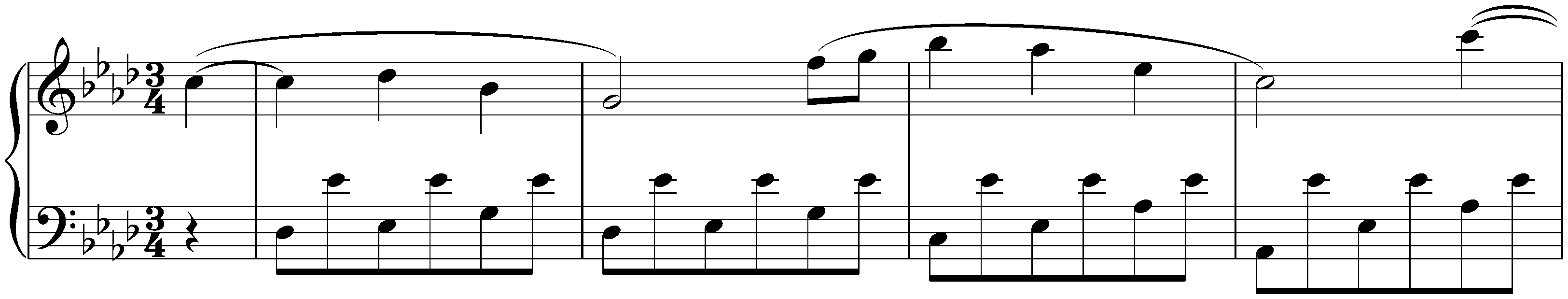 Thirty-six Originaltänze, D 365; 10. A-flat major
