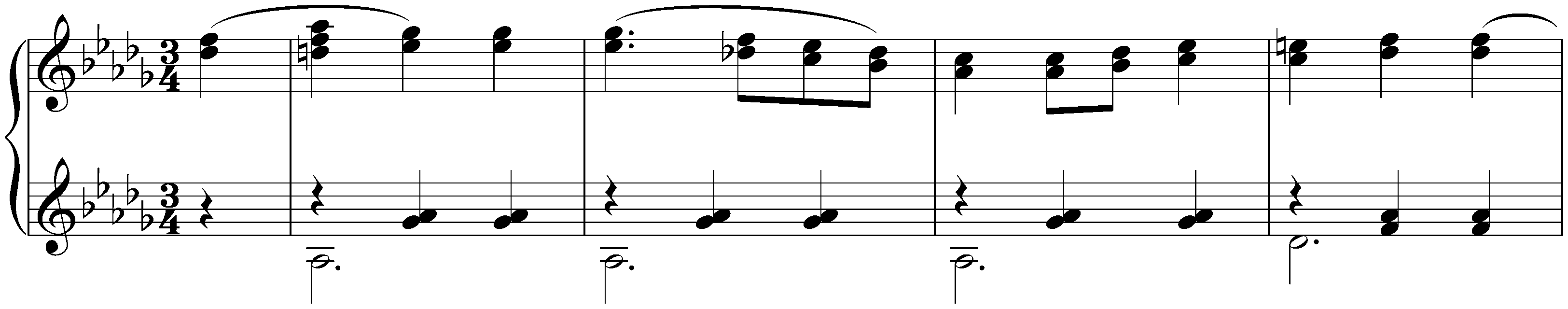 Thirty-six Originaltänze, D 365; 15. D-flat major