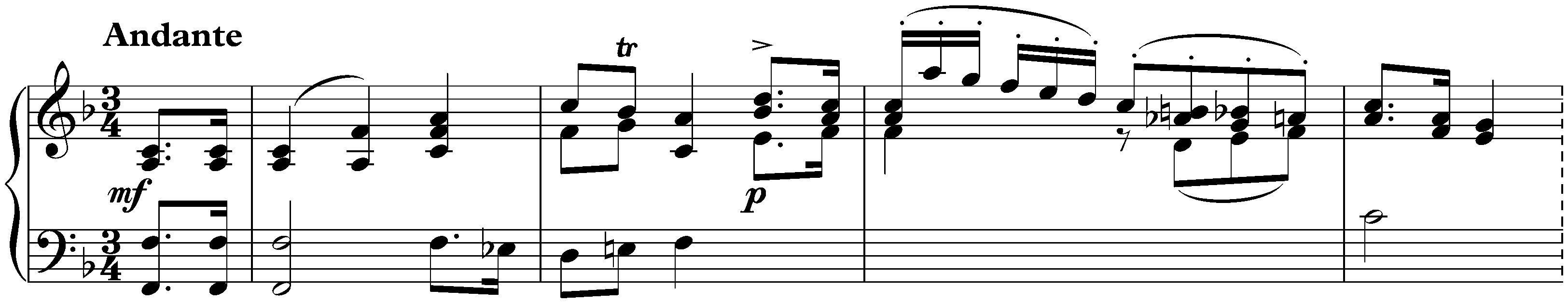 Sonata in C major, D 279; 2. Andante