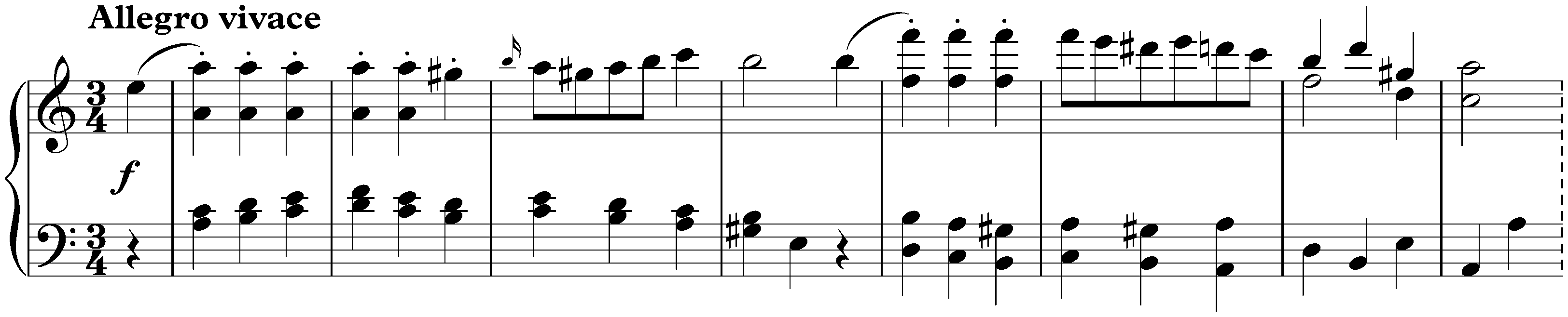 Sonata in C major, D 279; 3. Menuetto: Allegro vivace