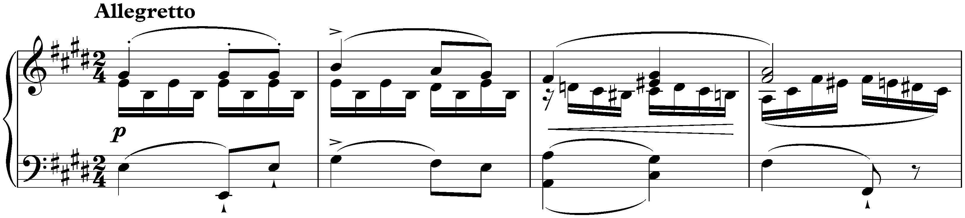 Sonata in E minor, D 566; 2. Allegretto
