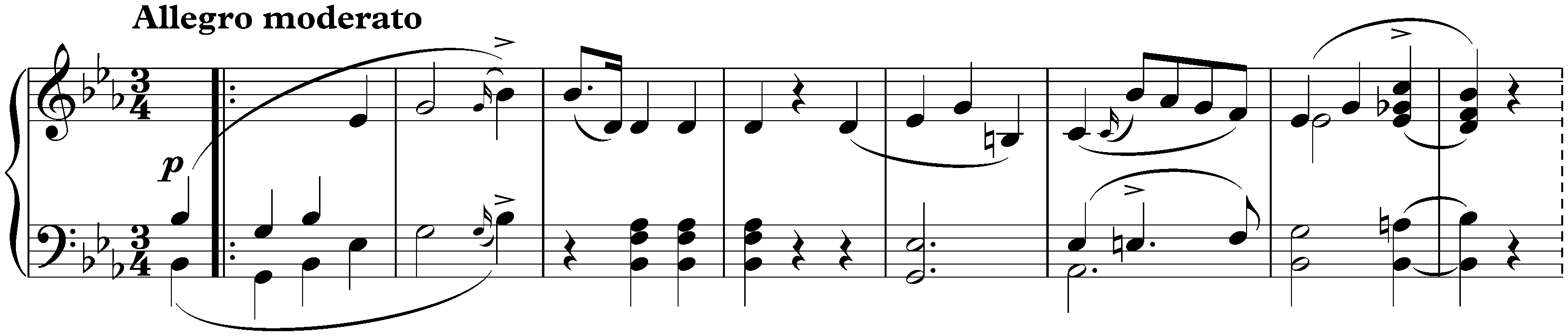 Sonata in E-flat major, D 568; 1. Allegro moderato