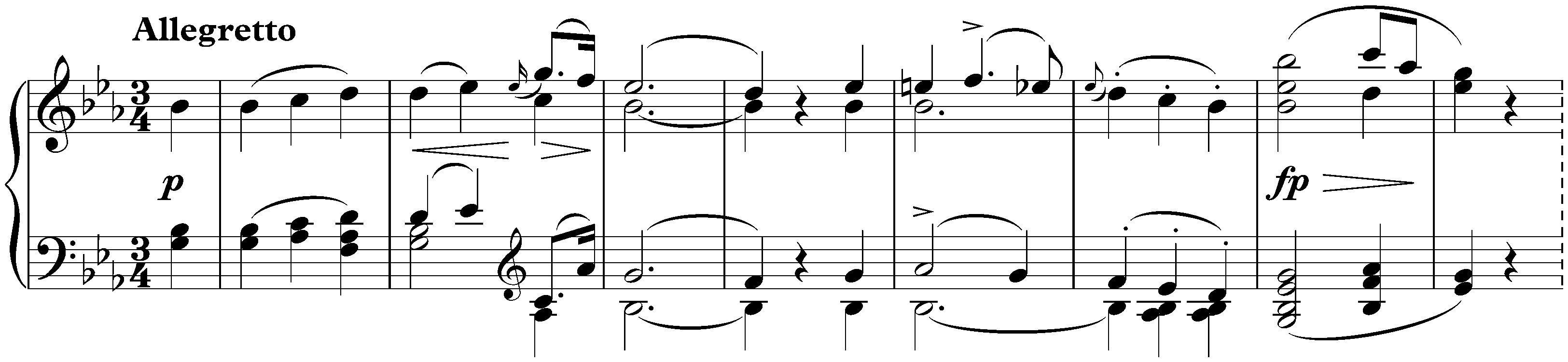 Sonata in E-flat major, D 568; 3. Menuetto: Allegretto