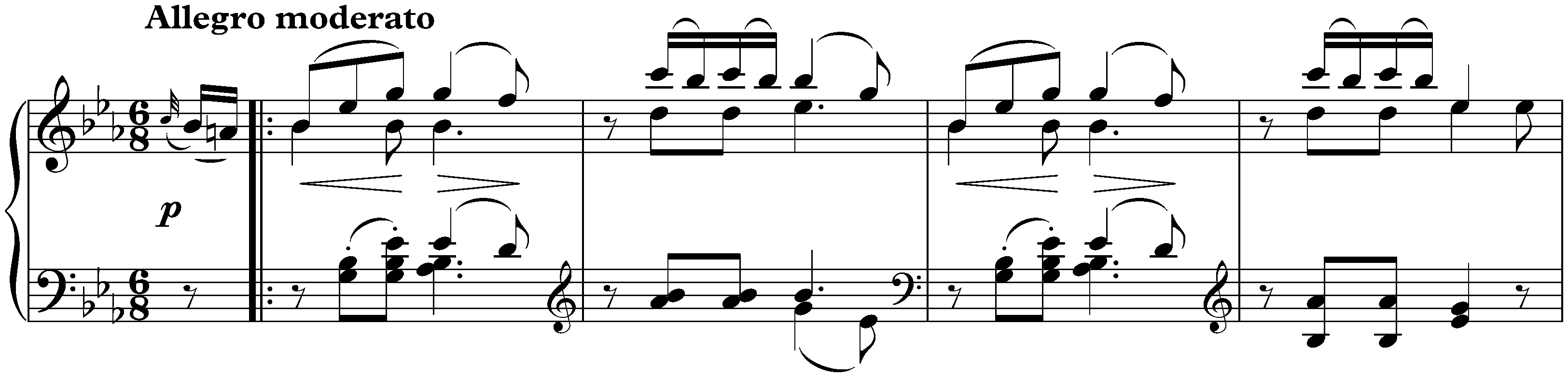 Sonata in E-flat major, D 568; 4. Allegro moderato