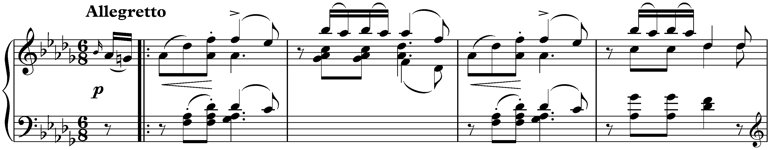 Sonata in D-flat major, D 567; 3. Allegro moderato