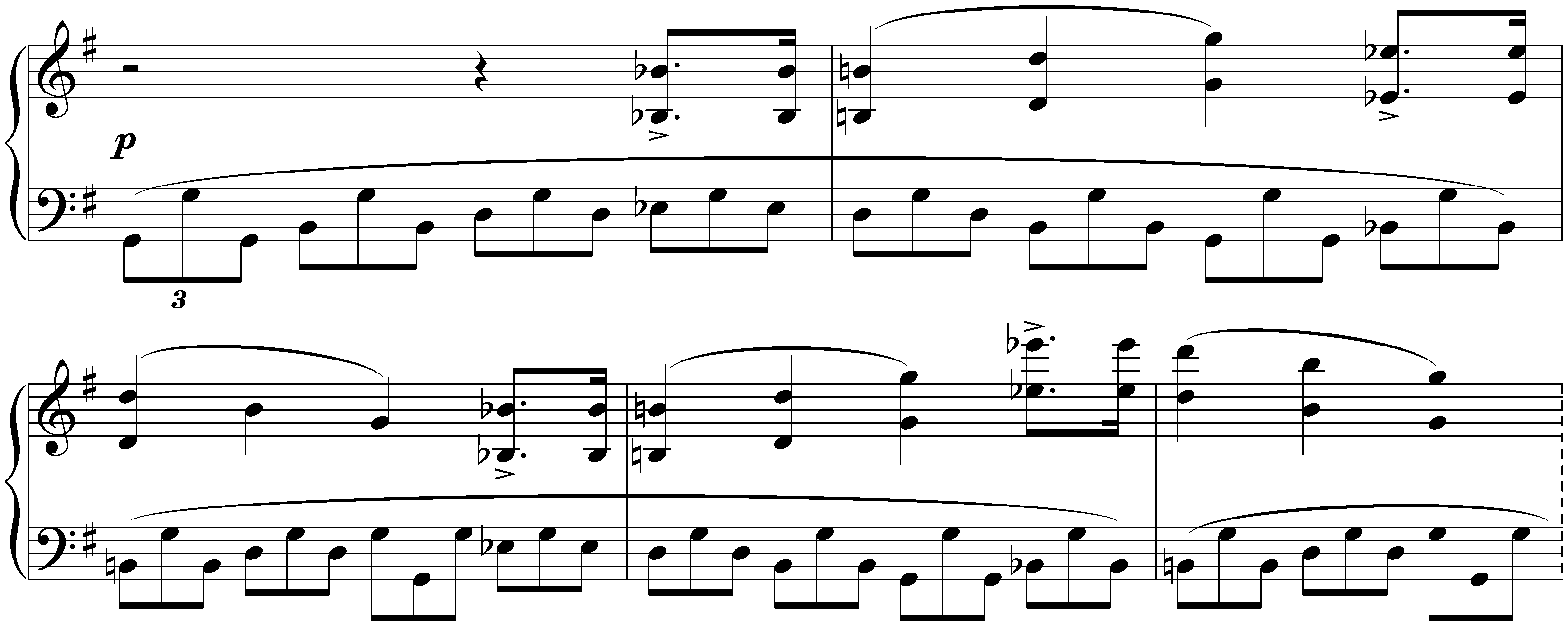Sonata in B major, D 575; 1. Allegro, ma non troppo