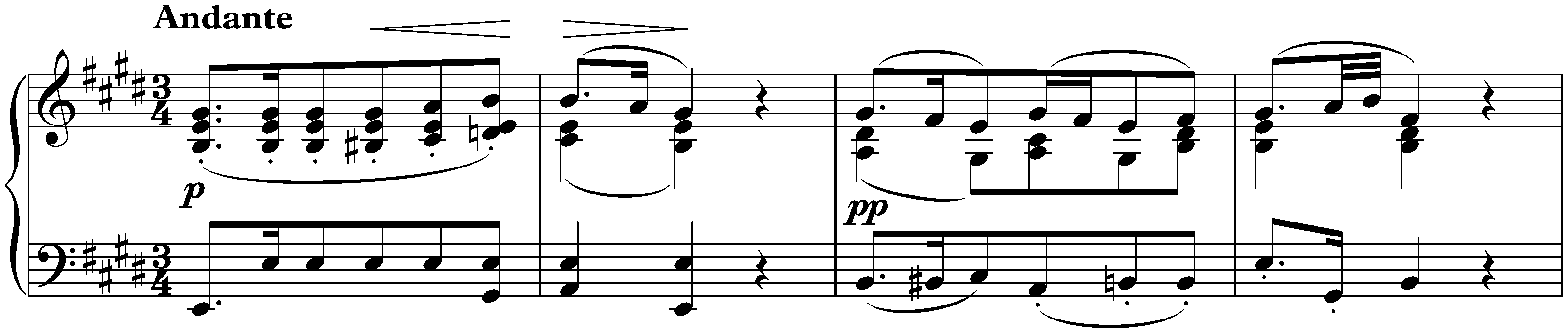 Sonata in B major, D 575; 2. Andante