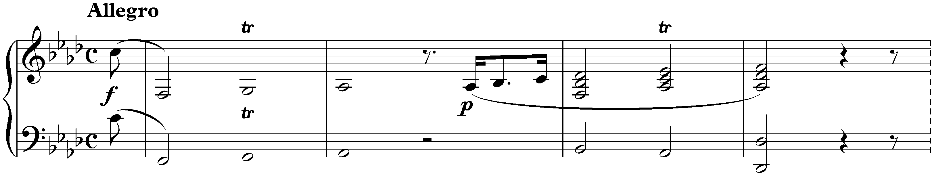 Sonata in F minor, D 625; 1. Allegro
