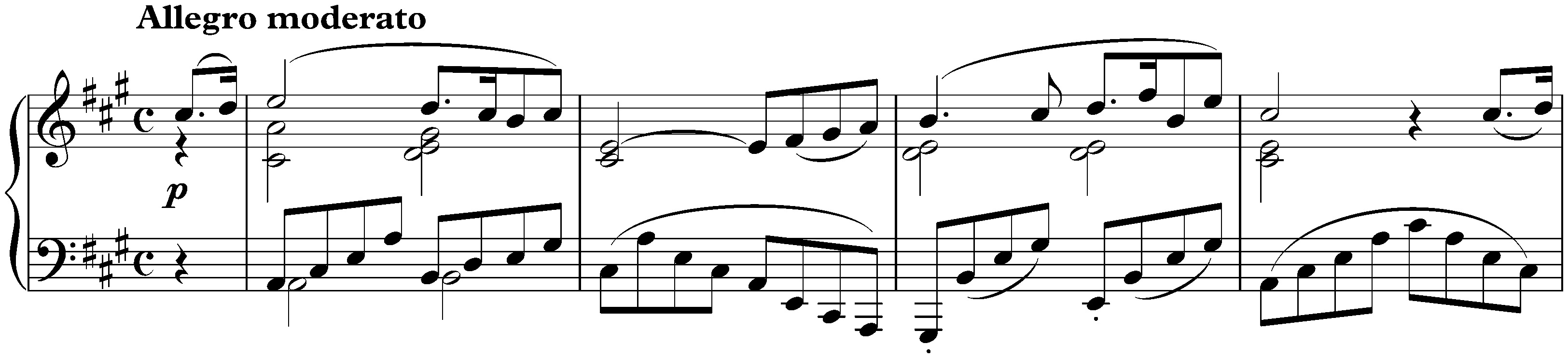 Sonata in A major, D 664; 1. Allegro moderato