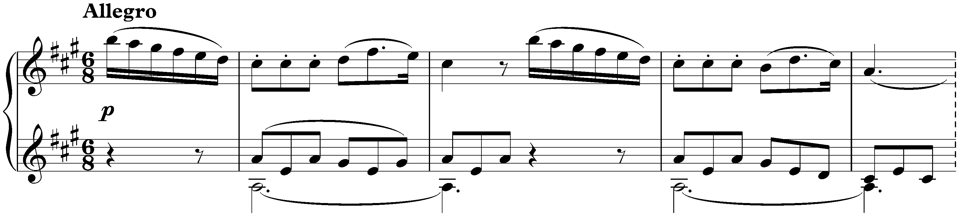 Sonata in A major, D 664; 3. Allegro