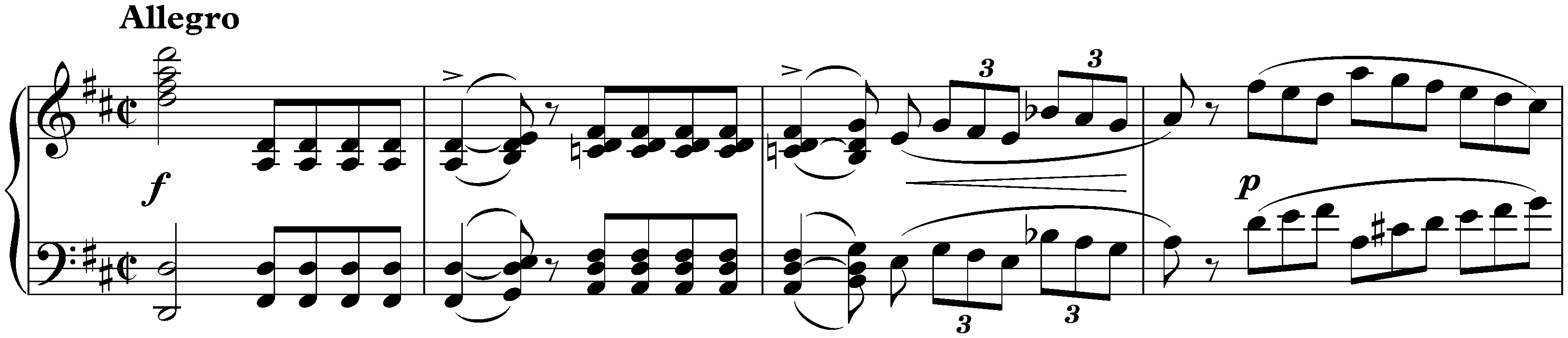 Sonata in D major, D 850; 1. Allegro