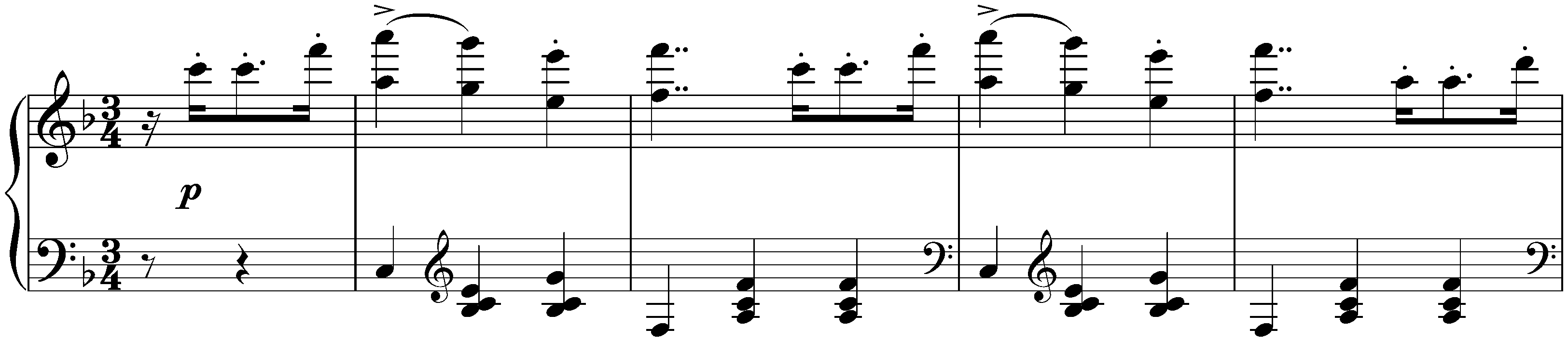 Twenty Waltzes, D 146; 19. F major