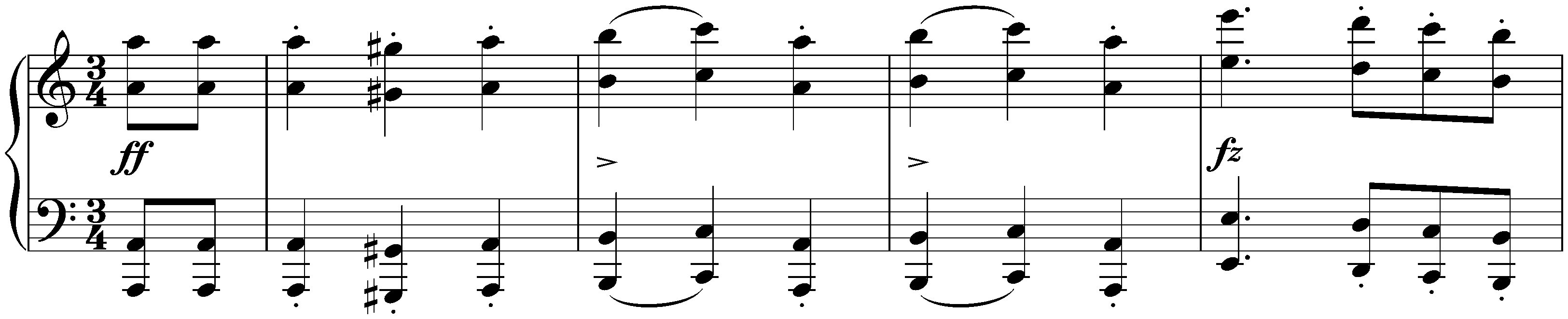 Twelve Waltzes, seventeen Ländler and nine Ecossaises, D 145; 3. Twelve Waltzes, no. 3 in A minor