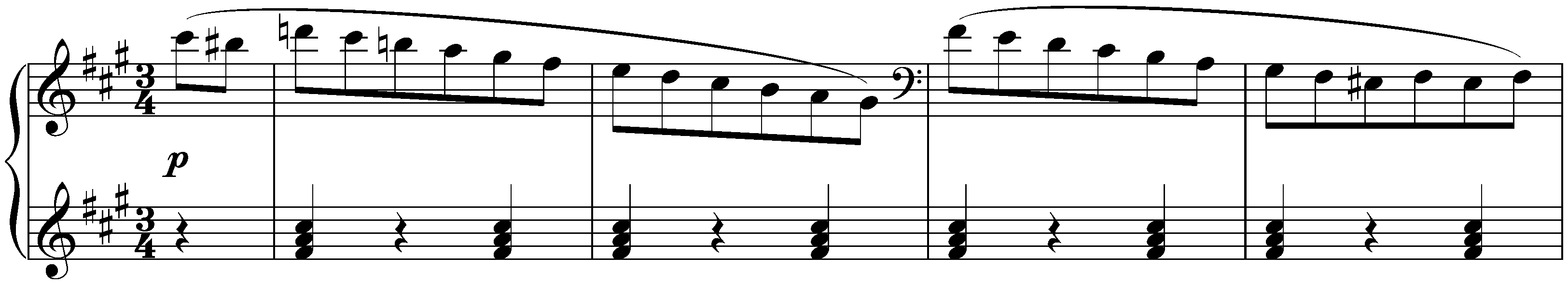 Twelve Waltzes, seventeen Ländler and nine Ecossaises, D 145; 9. Twelve Waltzes, no. 9 in F-sharp minor