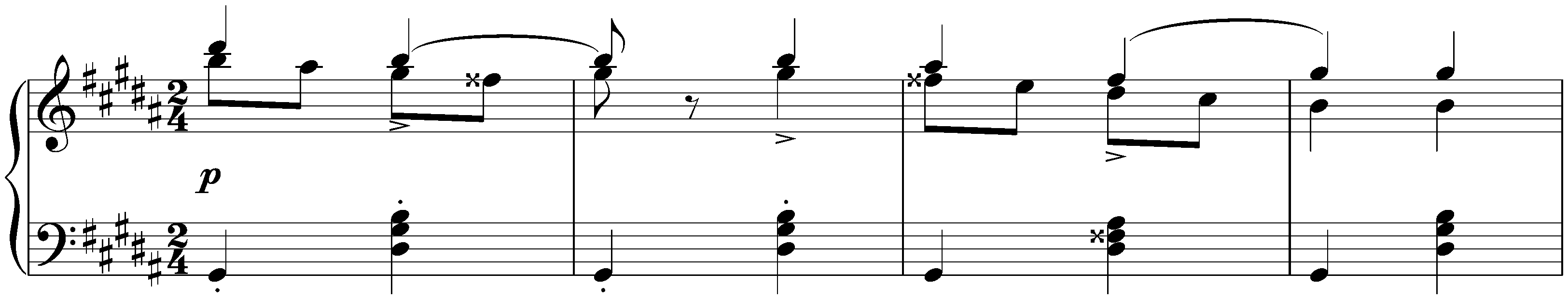 Twelve Waltzes, seventeen Ländler and nine Ecossaises, D 145; 37. Nine Ecossaises, no. 8 in G-sharp (alternative version)