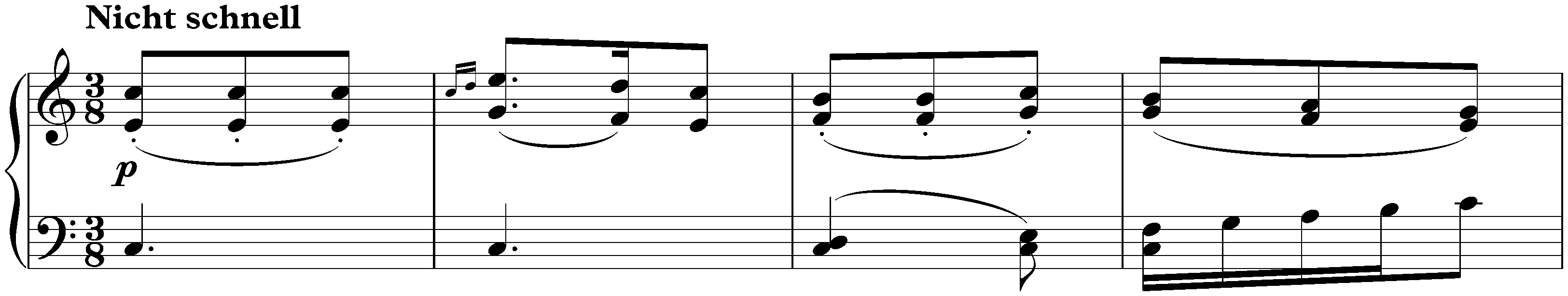 Album für die Jugend, op. 68; 58. (appendix II no. 4) Ein Stückchen von Mozart