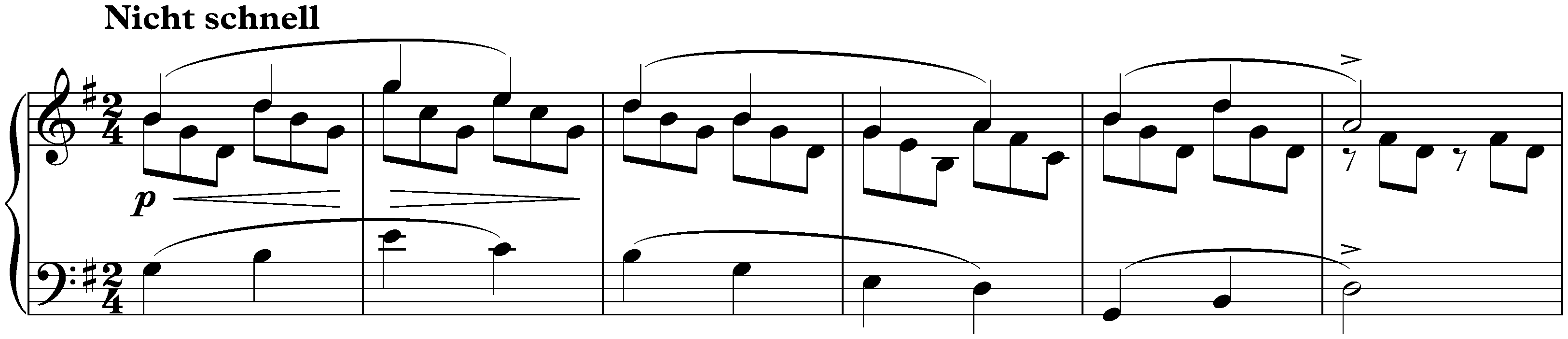Albumblätter, op. 124; 6. Wiegenliedchen