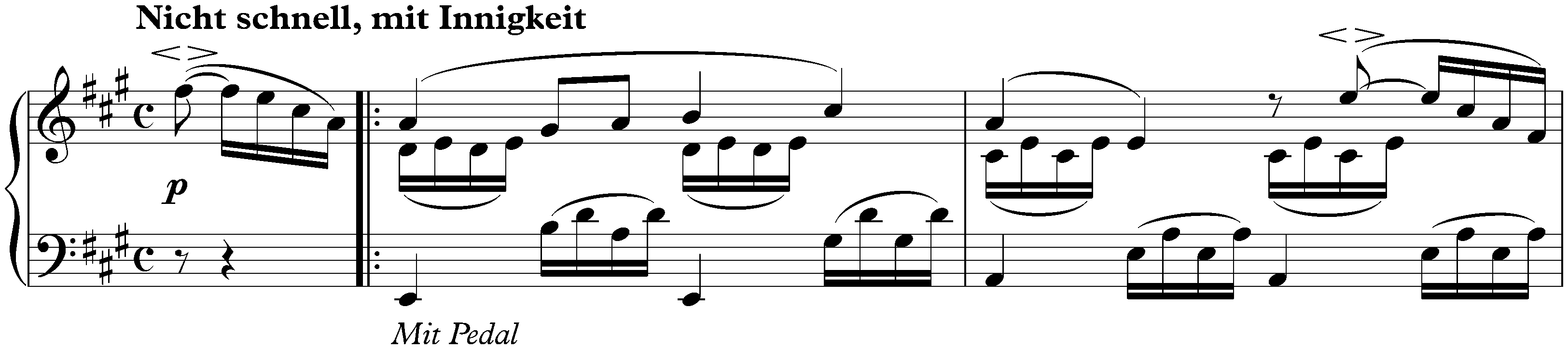 Bunte Blätter, op. 99; 1. Drei Stücklein, no. 1