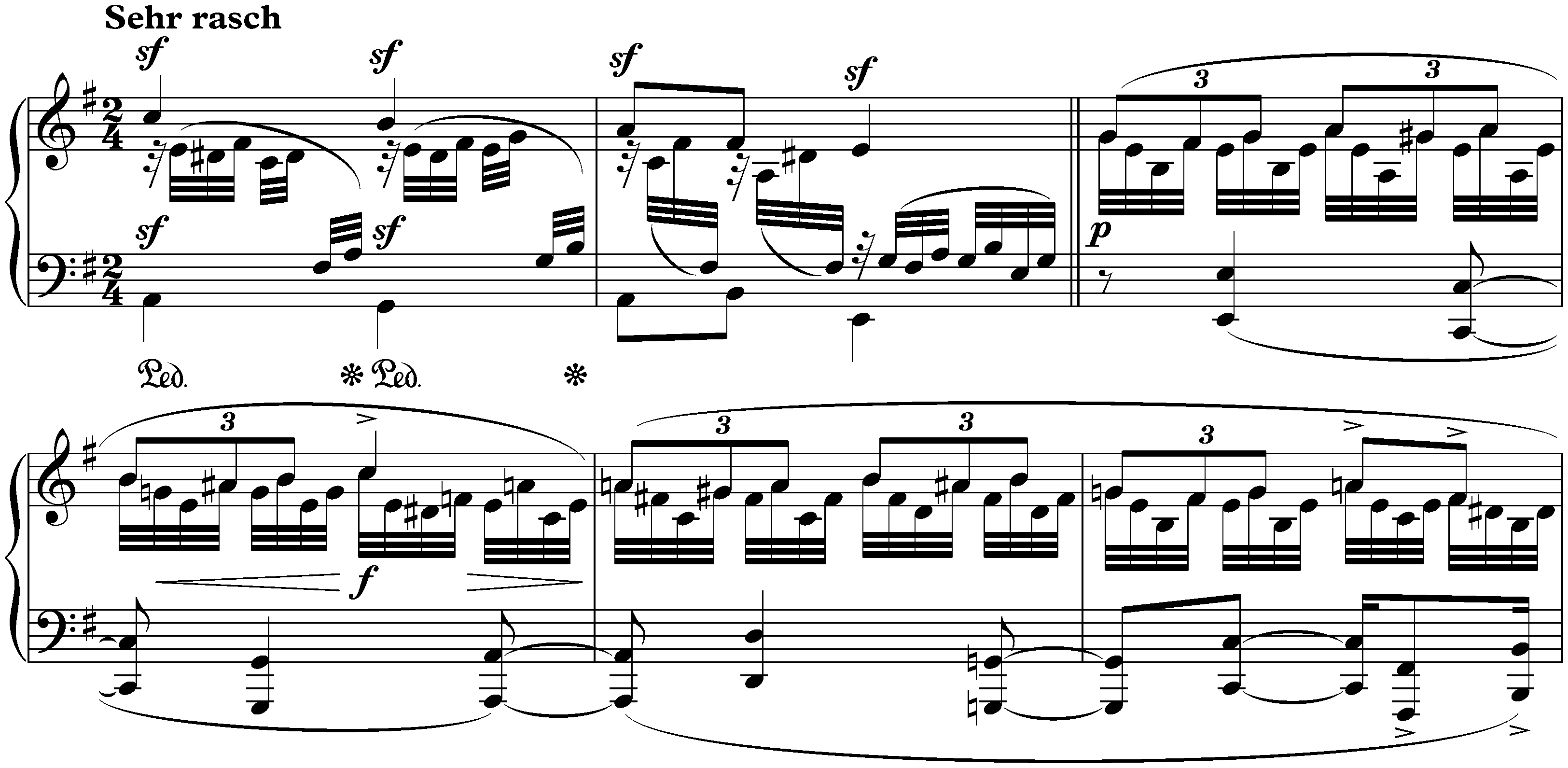 Bunte Blätter, op. 99; 2. Drei Stücklein, no. 2
