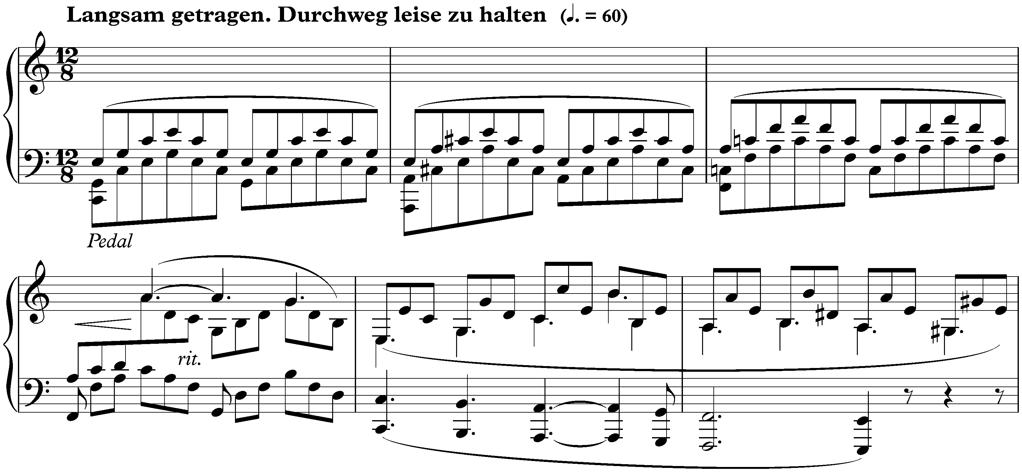 Fantasie in C major, op. 17; 3. Langsam getragen