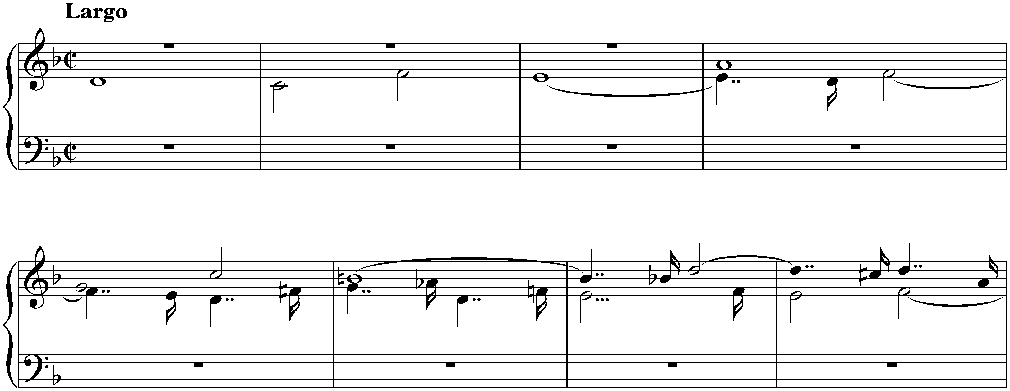 Fugen und Kanons, Anh. F19; 1. Fugue in D minor