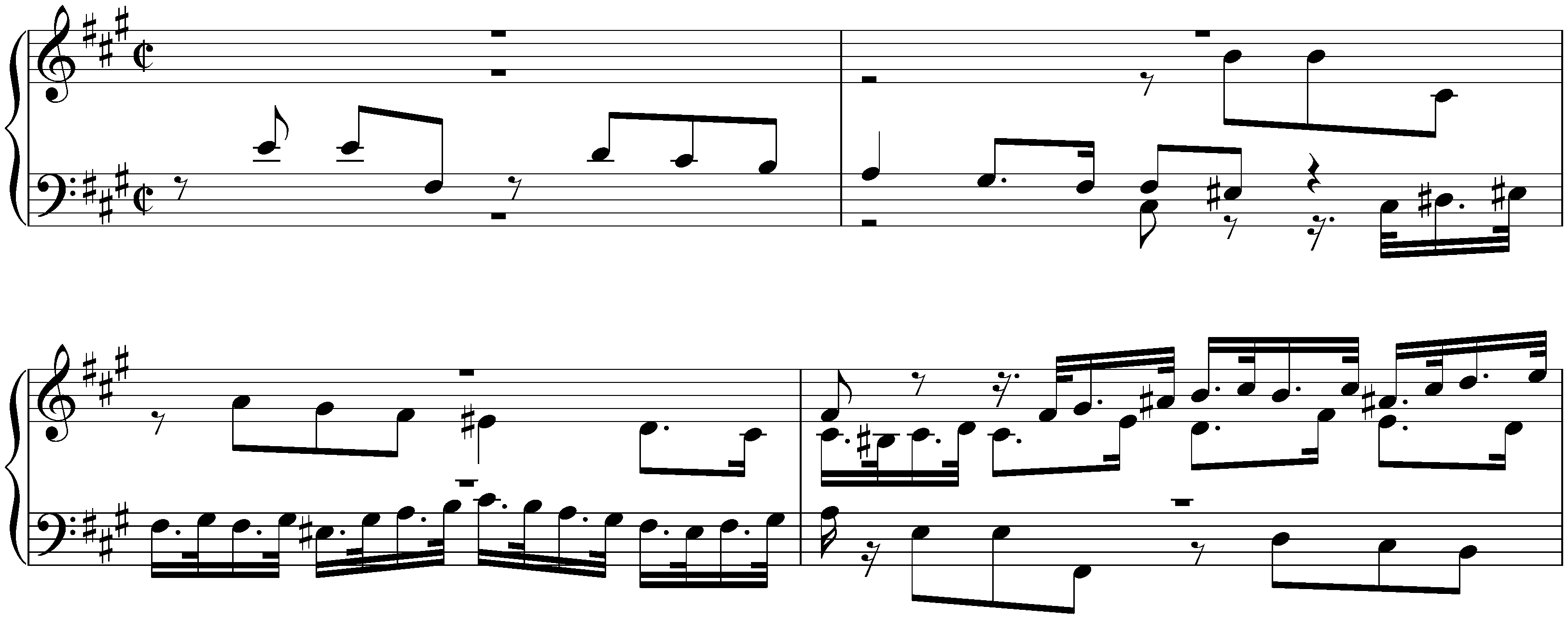 Fugen und Kanons, Anh. F19; 6. Fugue in F-sharp minor