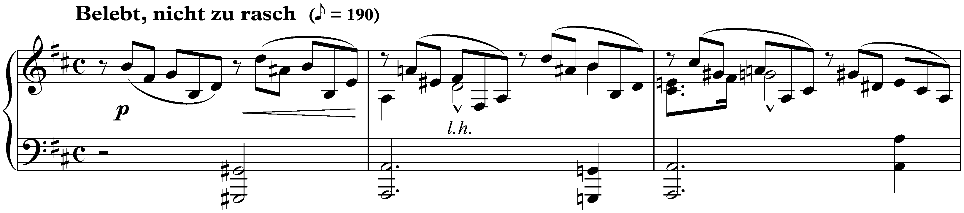 Gesänge der Frühe, op. 133; 2. Belebt, nicht zu rasch