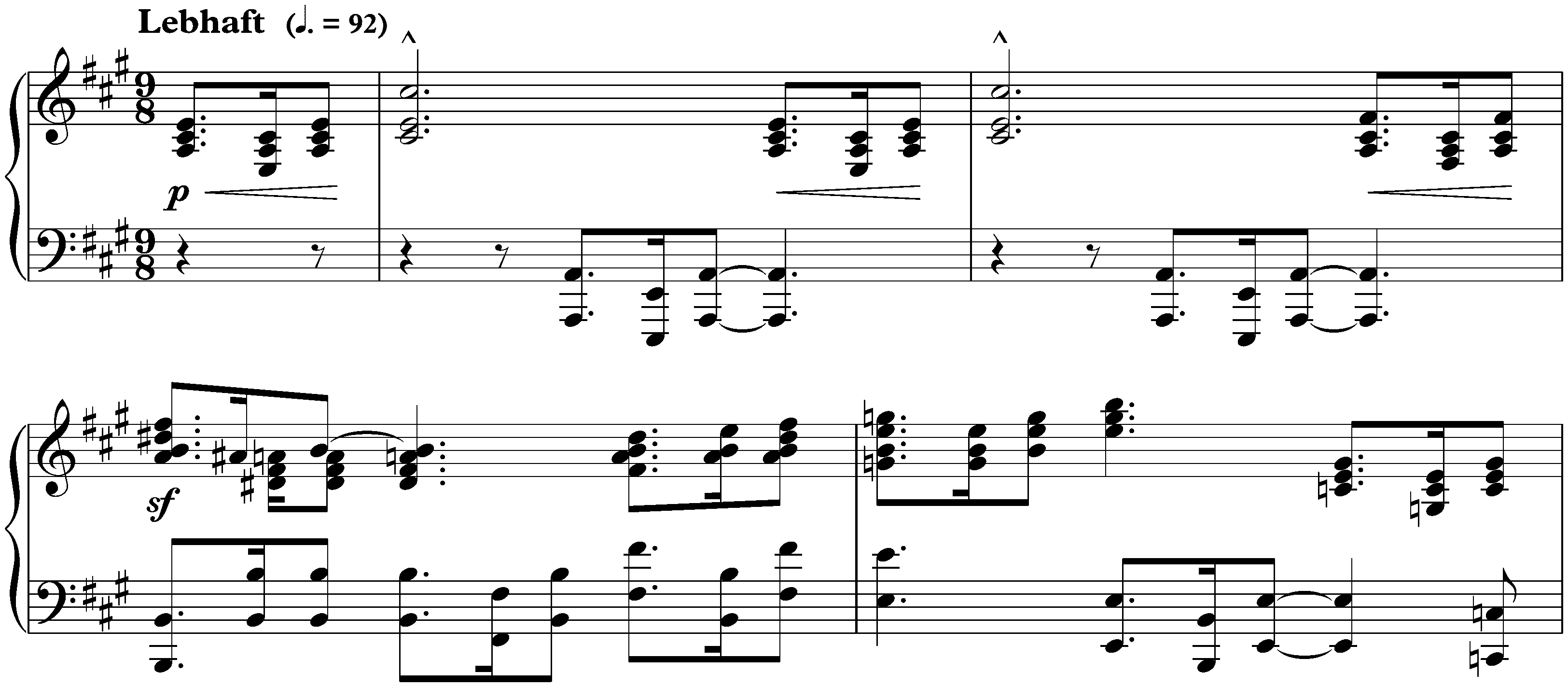 Gesänge der Frühe, op. 133; 3. Lebhaft