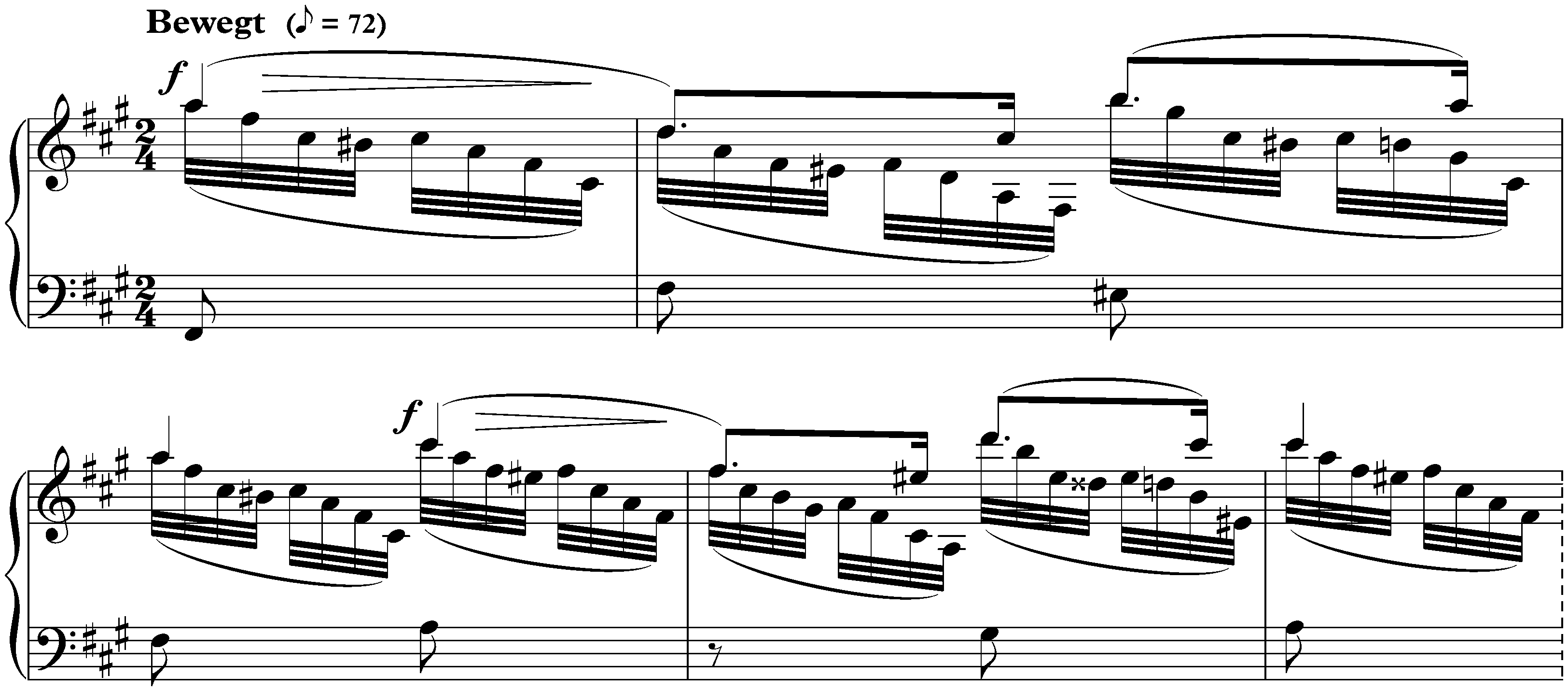 Gesänge der Frühe, op. 133; 4. Bewegt