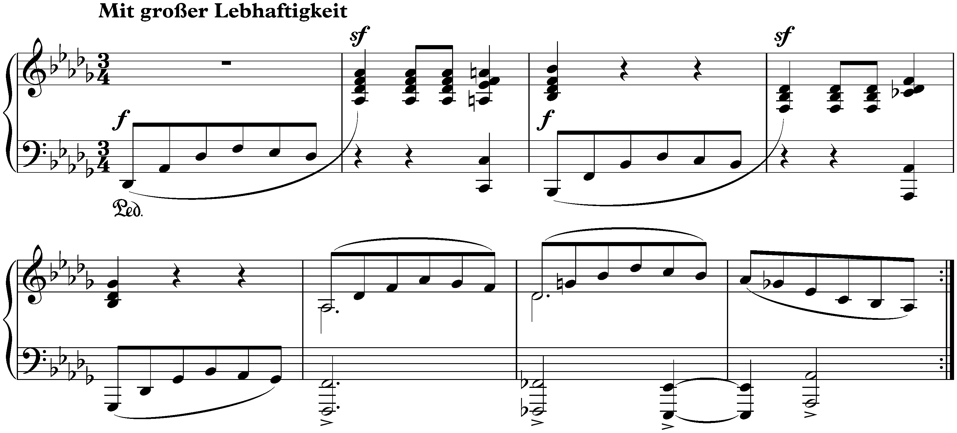 Nachtstücke, op. 23; 3. Mit großer Lebhaftigkeit
