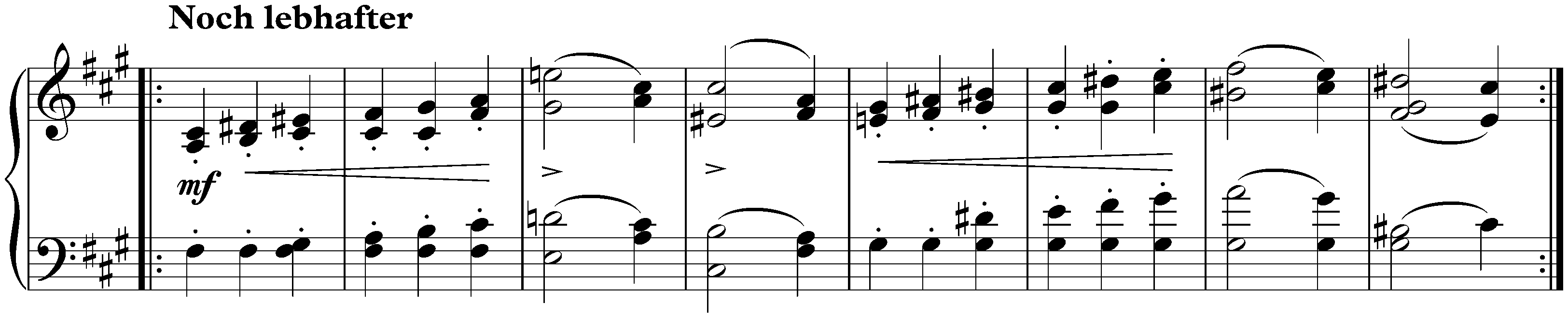 Nachtstücke, op. 23; 3. Mit großer Lebhaftigkeit